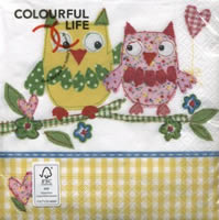 NP-AM03 33 x 33 cm cute owls