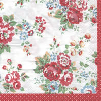 NP-CKL003 33cm x 33cm Spray Flowers White