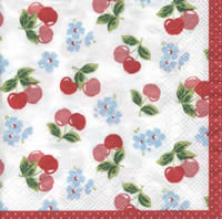 NP-CKL01 33 x 33 cm KIDSTON CHERRIES white