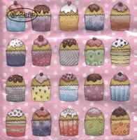 NP-FD03 33 x 33 cm Cup Cakes