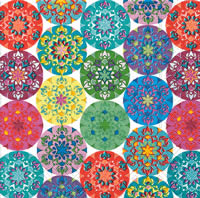 NP-P22 33 x 33 cm Mandala multi