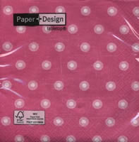 NP-SP02 33 x 33 cm Double dots pink