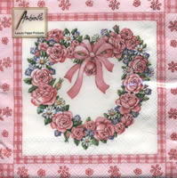 NP-SP09 33 x 33 cm Roses Heart red