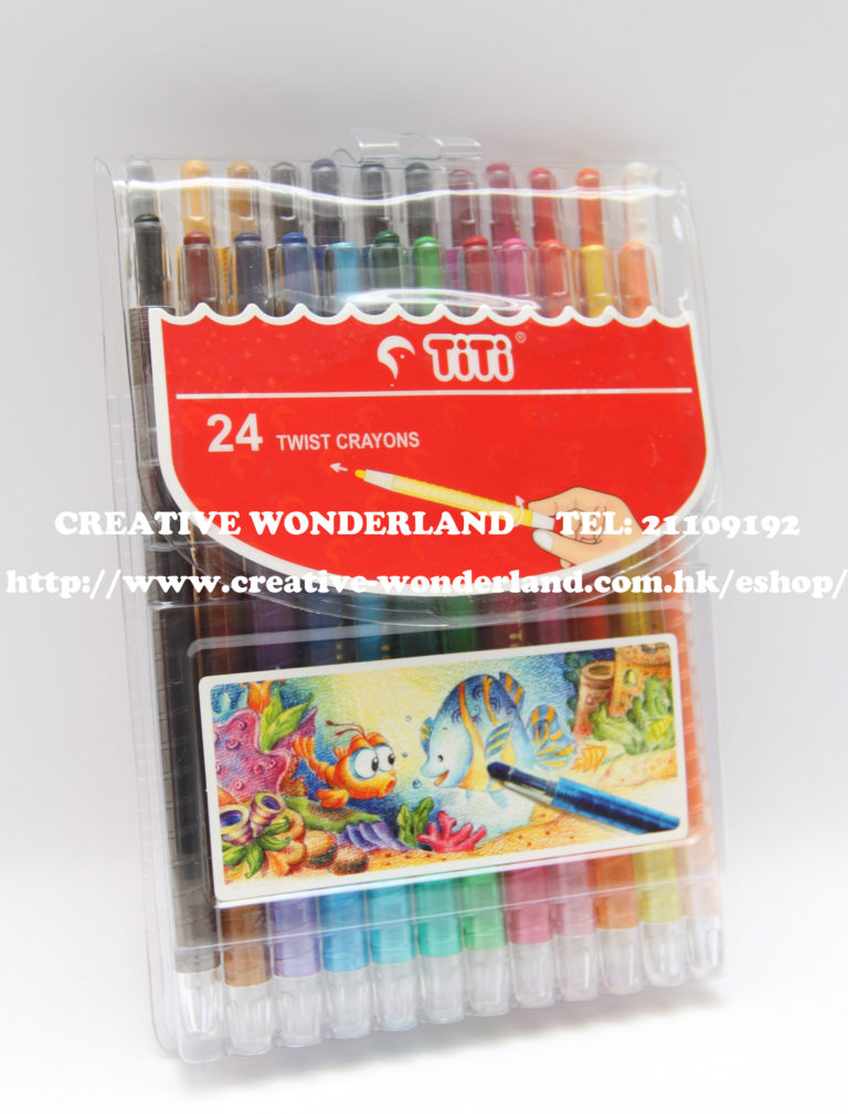 24色旋轉蠟筆 TiTi Crayon 24 colours